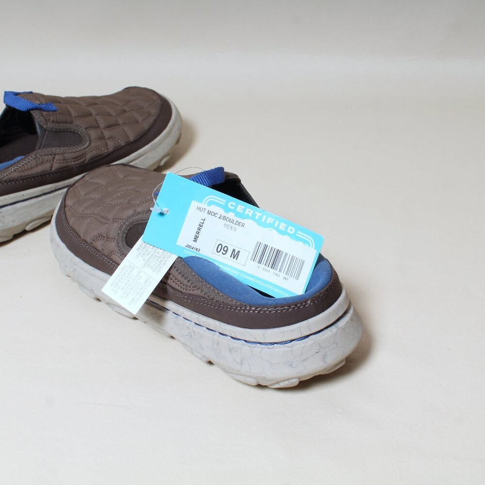 Merrell Hut Moc 2 Canvas Mens Size 9 Brown Loafers Slip On Casual Shoes J004163 - Picture 5 of 7